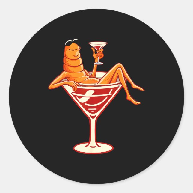 Relaxed Marcus The Worm Tail Funny Marcus The Worm Classic Round Sticker (Front)