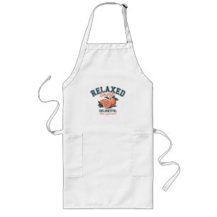Relaxed Orange Delightful Good Mood Vintage Citrus Long Apron