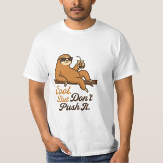 Relaxed Sloth with Sunglasses and Drink T-Shirt