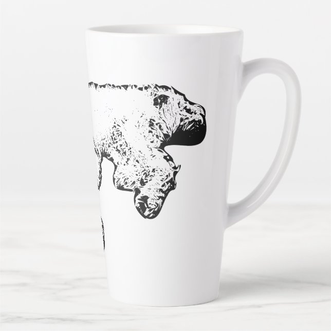 Relaxed Spinone Ink Art Coffee Mug (Right)