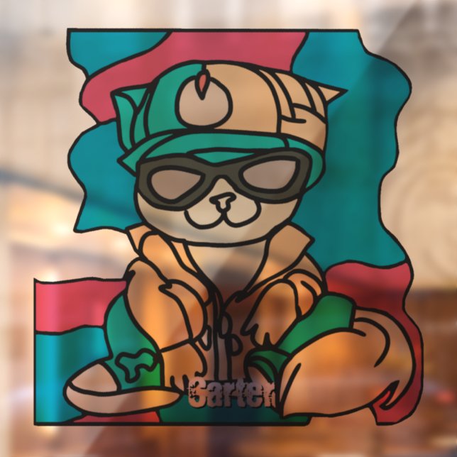 Relaxed Street Retro Cat | Funny (Sheet 2)