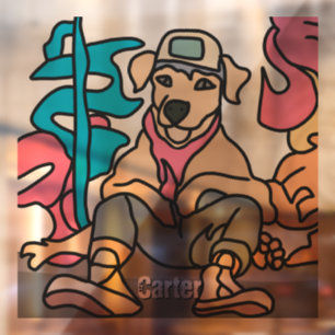 Relaxed Street Retro Dog Funny