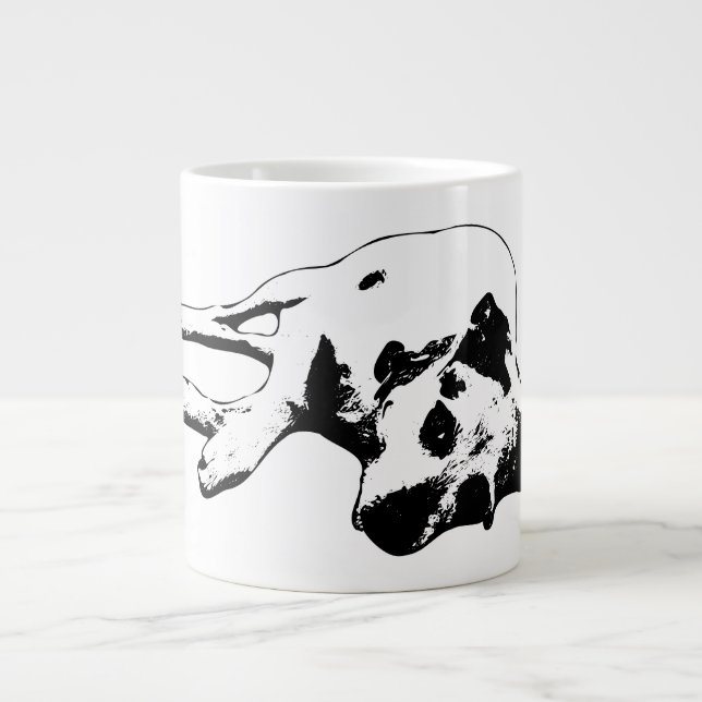 Relaxed Terrier Mix Lying Portrait Mug (Front)