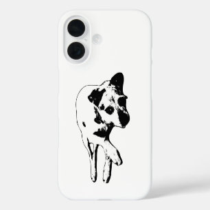 Relaxed Terrier Mix Lying Pose iPhone Case