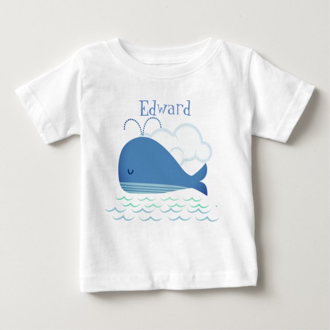 Relaxed Whale  Baby T-Shirt (Front)