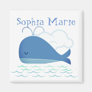 Relaxed Whale Magnet