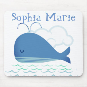 Relaxed Whale Mouse Pad