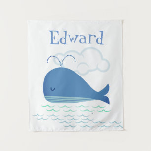 Relaxed Whale  Tapestry