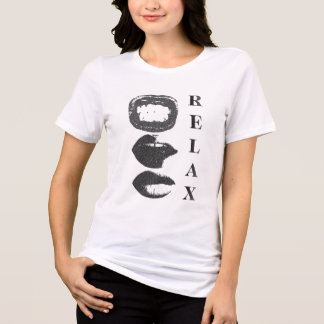 Relaxed Women Trio T-Shirt – Calm & Chill Vibes Te Tri-Blend Shirt