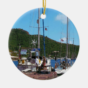 Relaxing AtThe Dock Ceramic Tree Decoration