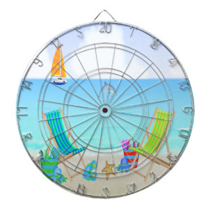 Relaxing Beach Dart Board