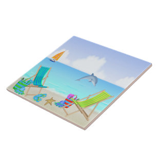 Relaxing Beach Tile/Trivet Tile