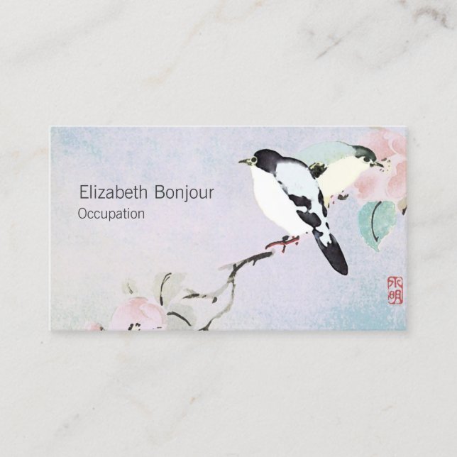 Relaxing Birds - Business Cards (Front)