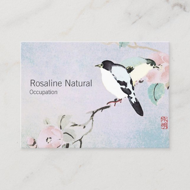 Relaxing Birds - Business Cards Large (Front)