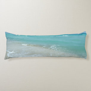Relaxing Blue Beach Ocean Landscape Nature Scene Body Cushion