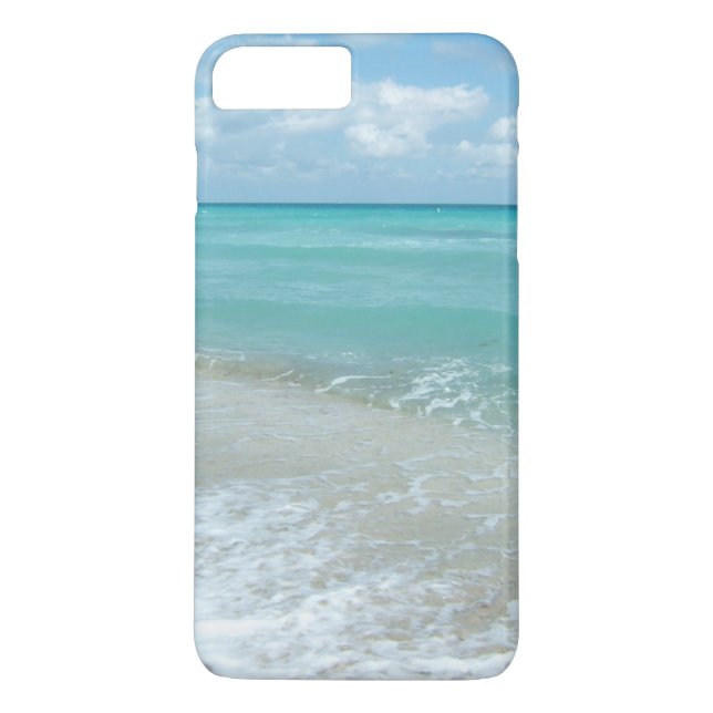 Relaxing Blue Beach Ocean Landscape Nature Scene Case-Mate iPhone Case (Back)