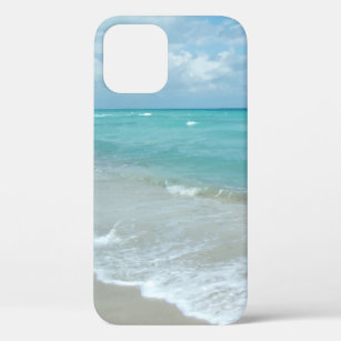 Relaxing Blue Beach Ocean Landscape Nature Scene iPhone 12 Case