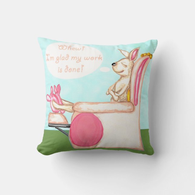 relaxing bunny pillow (Front)