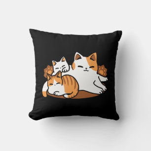 Relaxing Cat Art - 'Laze Furr Days' for Cat Lovers Cushion