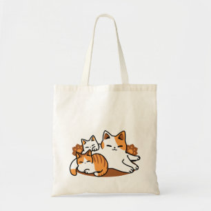 Relaxing Cat Art - 'Laze Furr Days' for Cat Lovers Tote Bag