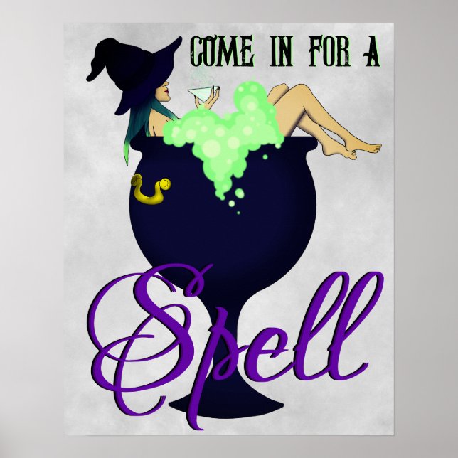 Relaxing Cauldron Bath Poster (Front)