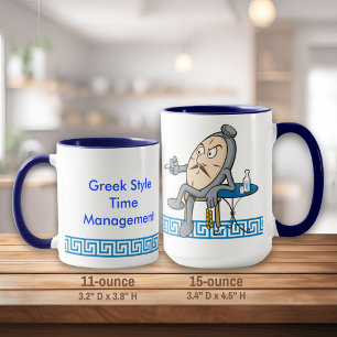 Relaxing clock mug