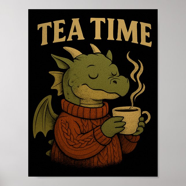 Relaxing Dragon wall poster (Front)