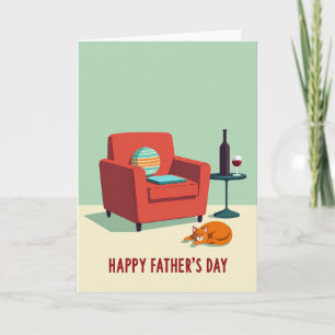 Relaxing Fathers Day Time Card