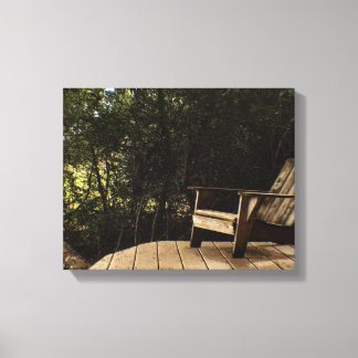 Relaxing in the Woods on a Canvas Print