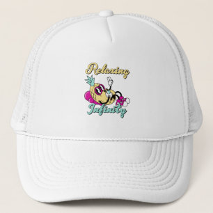 Relaxing Infinity Pineapple Cute Design Trucker Hat