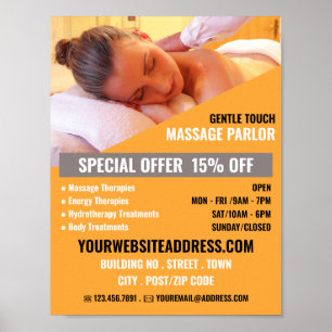 Relaxing Massage, Massage Therapy, Massage Parlor Poster