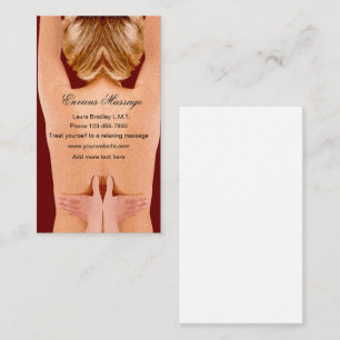 Relaxing Massage Therapy Business Card