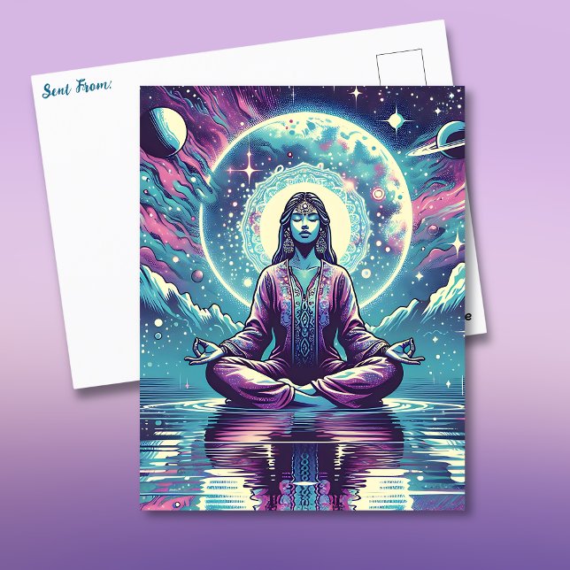 Relaxing Meditation Space and Reflection Postcard (Creator Uploaded)