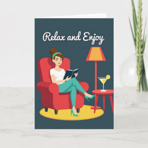 Relaxing Mothers Day Scene Card