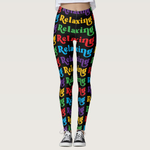 Relaxing, Multi-colour, Retro Leggings