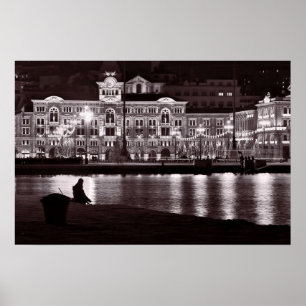 Relaxing night in town poster