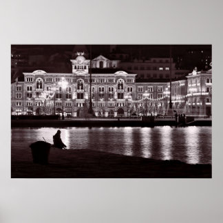 Relaxing night in town poster