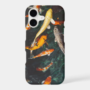 Relaxing Orange & White Asian Koi Fish Pond