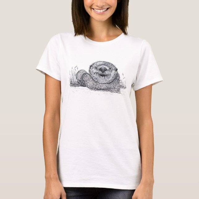 Relaxing Otter T-Shirt (Front)