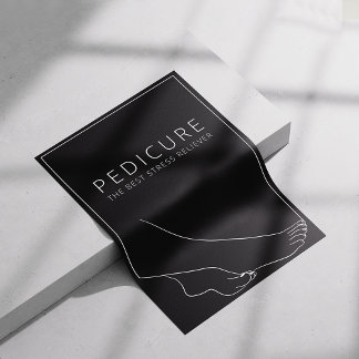 Relaxing Pedicure Minimalist Poster