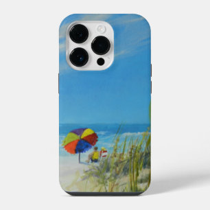 Relaxing Private Beach Art iPhone 14 Pro Case