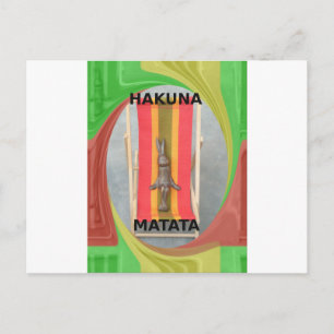 Relaxing Rabbit Vector Artwork Print Design Postcard