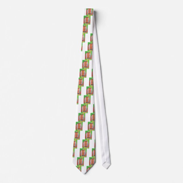 Relaxing Rabbit Vector Artwork Print Design Tie (Front)