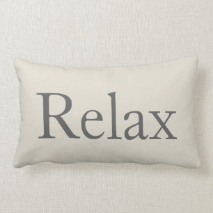 Relaxing Relax Throw Pillow Guest Room Decor