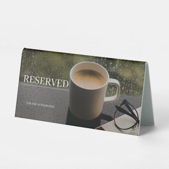 Relaxing Reserved Table Tent Sign (Front)