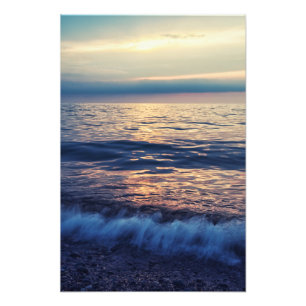 Relaxing sea waves photo print