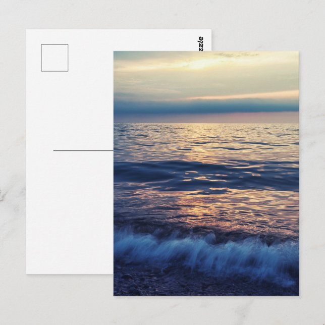 Relaxing sea waves postcard (Front/Back)