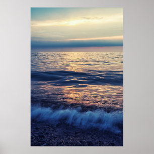 Relaxing sea waves poster