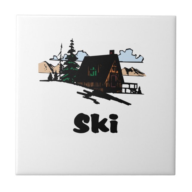 Relaxing Ski Lodge Tile (Front)