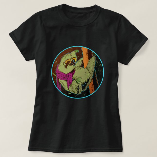 Relaxing Sloth T-Shirt (Design Front)